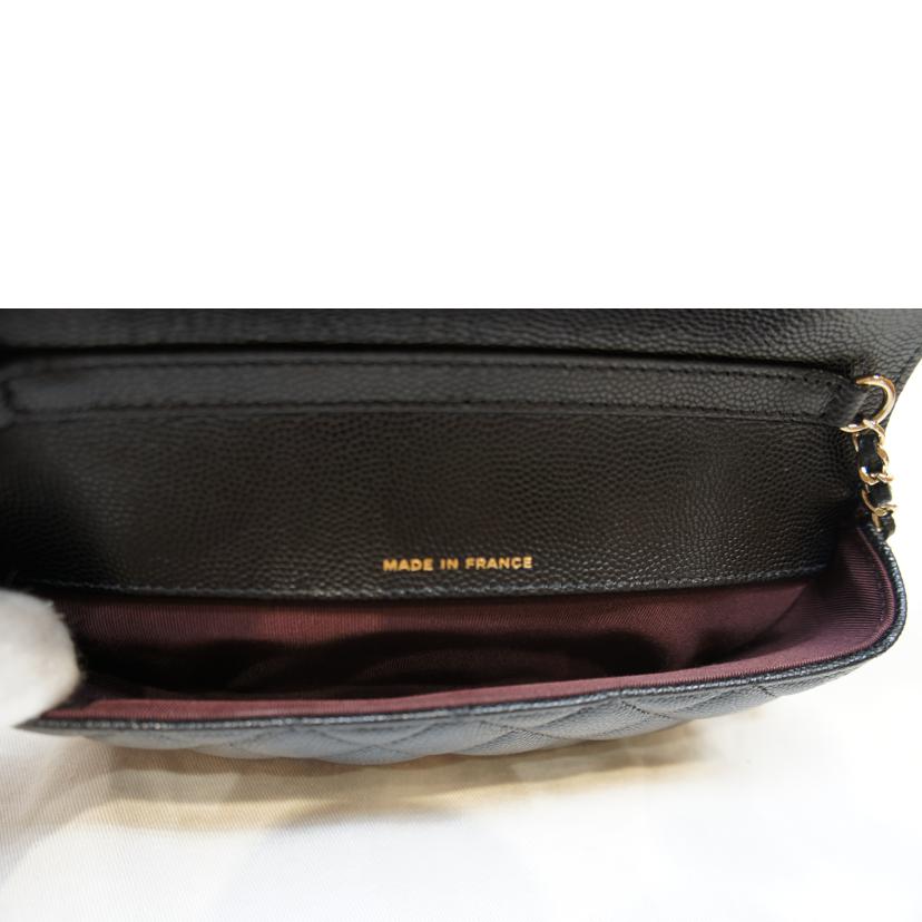 CHANEL シャネル/キャビアスキンチェーンショルダー/メガネケース//316*****/SAランク/92