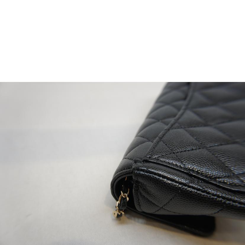 CHANEL シャネル/キャビアスキンチェーンショルダー/メガネケース//316*****/SAランク/92