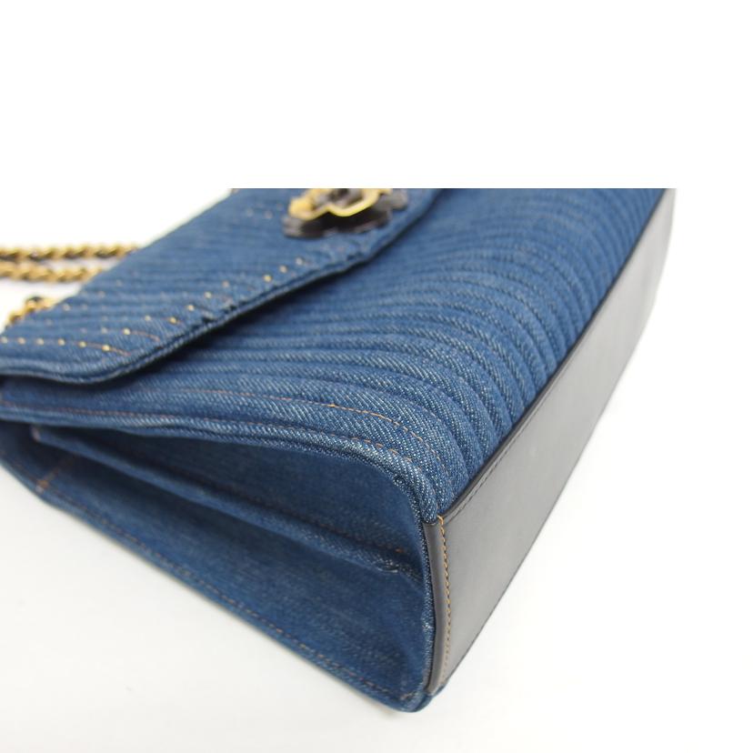 COACH コーチ/フラワーモチーフ/デニムショルダーバッグ/68222//L18**/Aランク/18