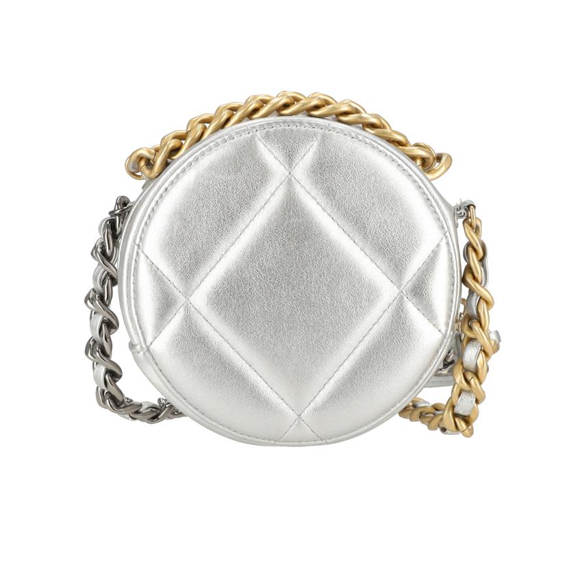 CHANEL シャネル/シャンネル19ラウンドチェーンショルダー/シルバー//ABランク/75