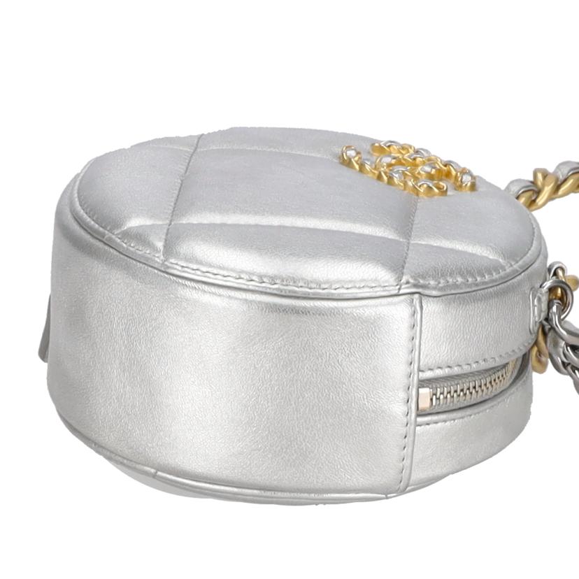 CHANEL シャネル/シャンネル19ラウンドチェーンショルダー/シルバー//ABランク/75