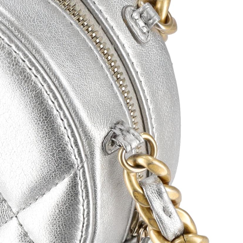 CHANEL シャネル/シャンネル19ラウンドチェーンショルダー/シルバー//ABランク/75