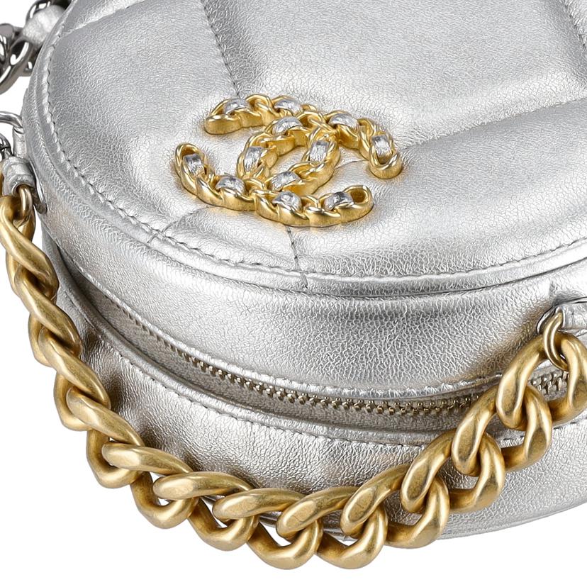 CHANEL シャネル/シャンネル19ラウンドチェーンショルダー/シルバー//ABランク/75