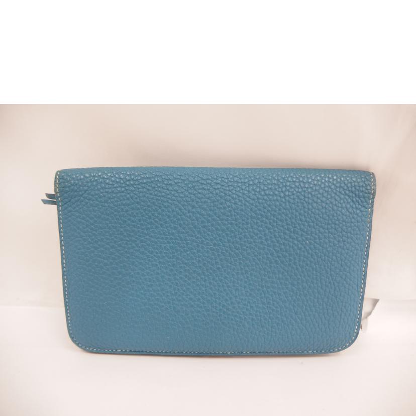 HERMES エルメス/ドゴンGM/ブルージーン/ゴールド/トゴ//□I(******/ABランク/82