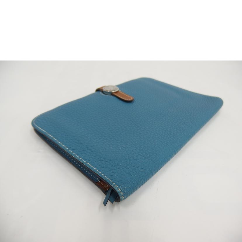 HERMES エルメス/ドゴンGM/ブルージーン/ゴールド/トゴ//□I(******/ABランク/82