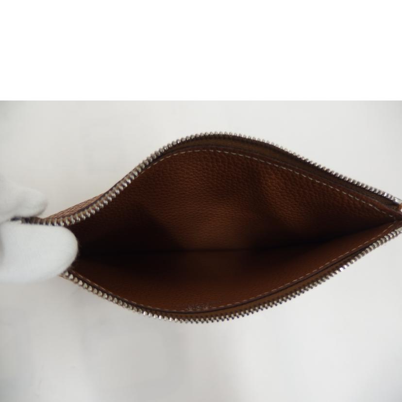 HERMES エルメス/ドゴンGM/ブルージーン/ゴールド/トゴ//□I(******/ABランク/82