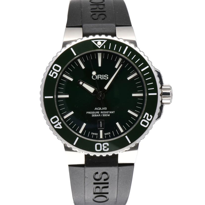 ORIS オリス/アクイスデイト/グリーン/自動巻き/7330//370****/Aランク/19