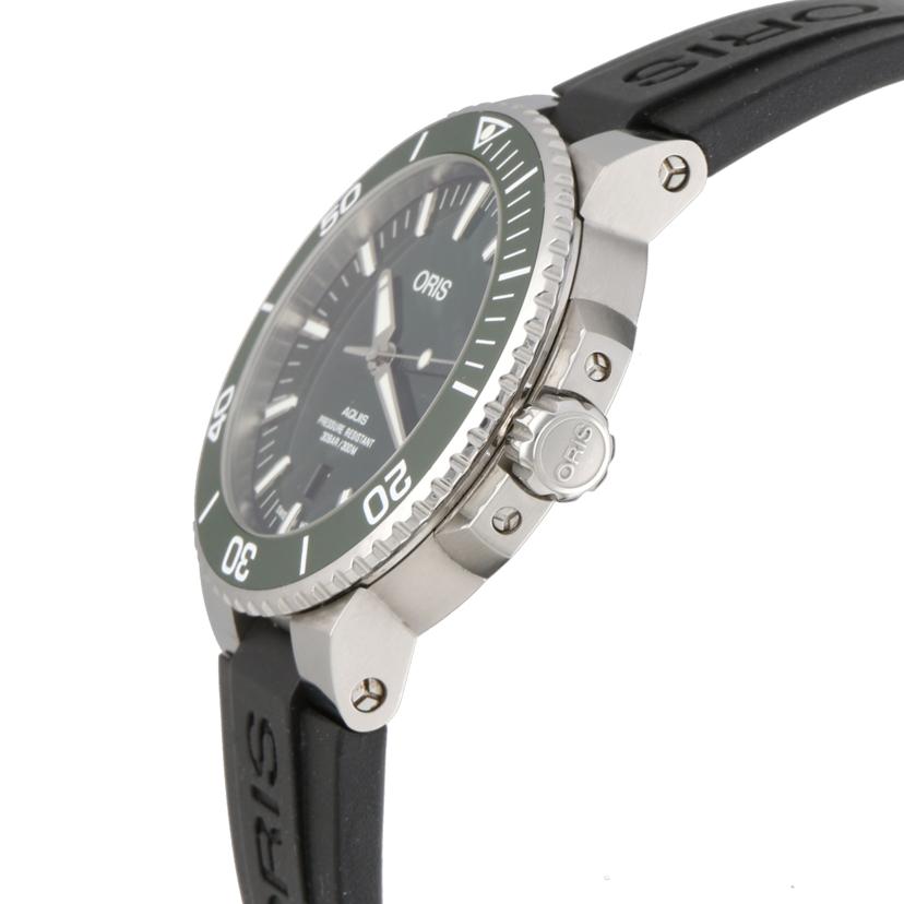 ORIS オリス/アクイスデイト/グリーン/自動巻き/7330//370****/Aランク/19