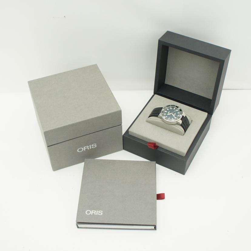 ORIS オリス/アクイスデイト/グリーン/自動巻き/7330//370****/Aランク/19