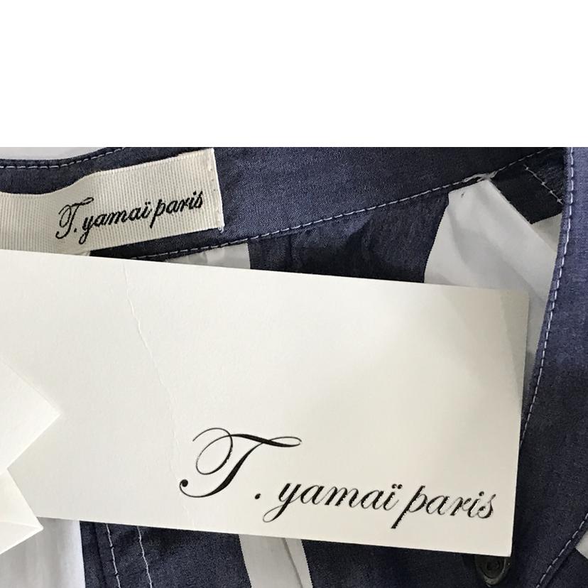 t.yamai paris ティヤマイ パリ/バンドカラーシャツ/TY48-10-FC198//Aランク/51