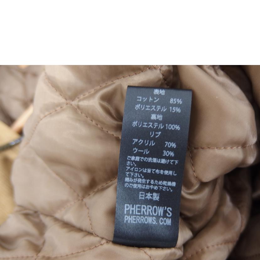 Pherrows フェローズ/Pherrowsフルジップパーカー/内キルティング/PQCP2//ABランク/82