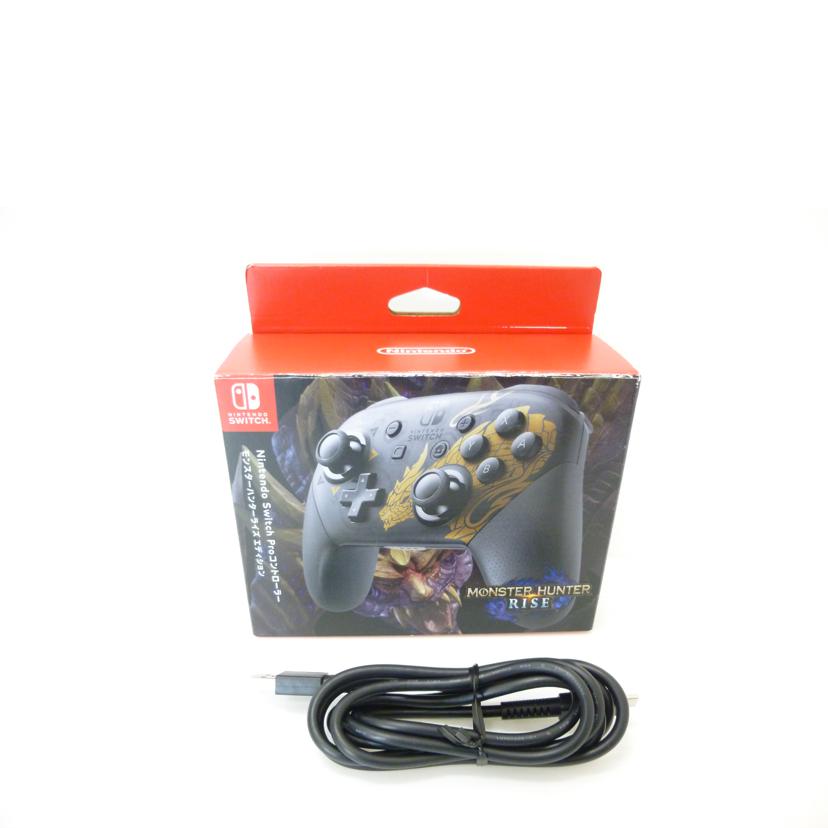 nintenso 任天堂/スイッチProコントローラー/モンハンライズエディション/HAC-A-FSSKN//R1NN2A0/ABランク/88