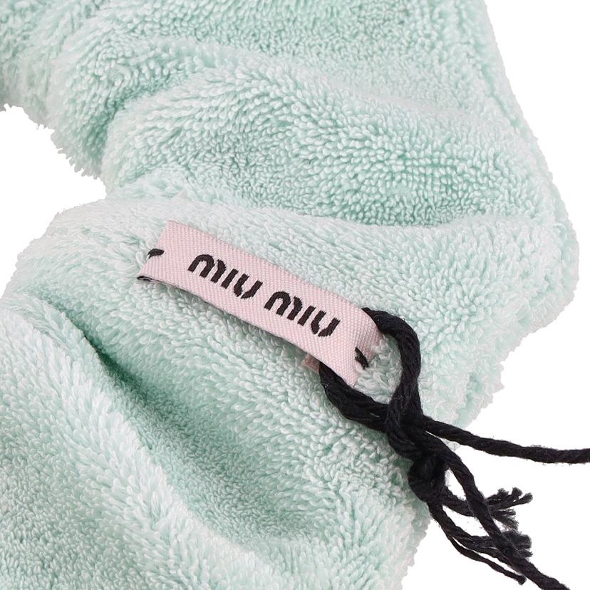 miumiu ミウミウ/シュシュ/エメラルドグリーン//SAランク/91