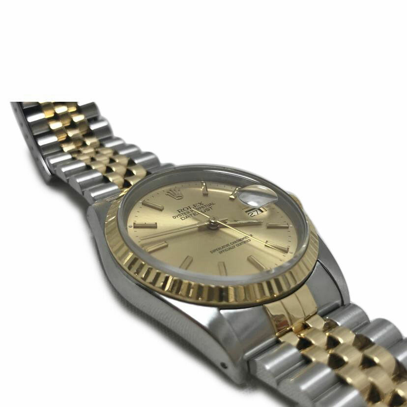 ROLEX ロレックス/デイトジャスト シャンパンゴールド文字盤/16233//W30****/ABランク/51