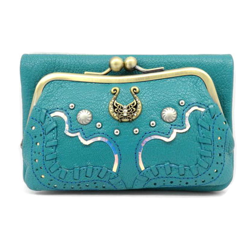 ANA SUI アナスイ/アナスイ レザー二つ折りがま口財布//Aランク/77