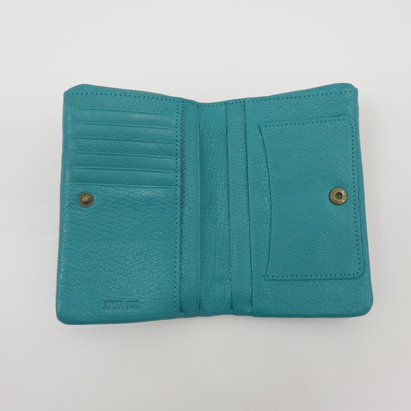 ANA SUI アナスイ/アナスイ レザー二つ折りがま口財布//Aランク/77