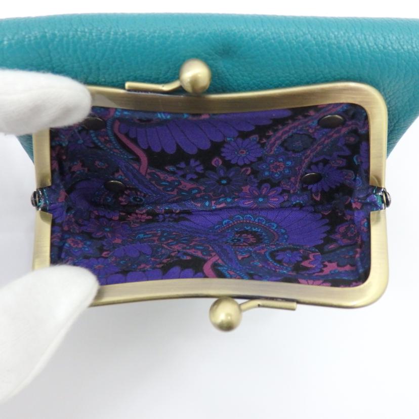 ANA SUI アナスイ/アナスイ レザー二つ折りがま口財布//Aランク/77