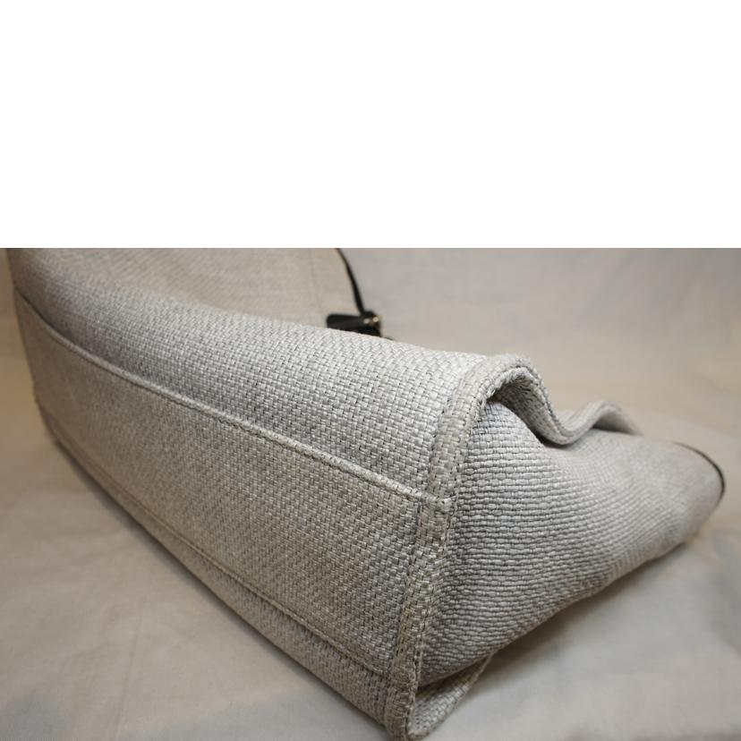 CHANEL シャネル/ドーヴィルチェーントートMM/リネン//220*****/Aランク/92