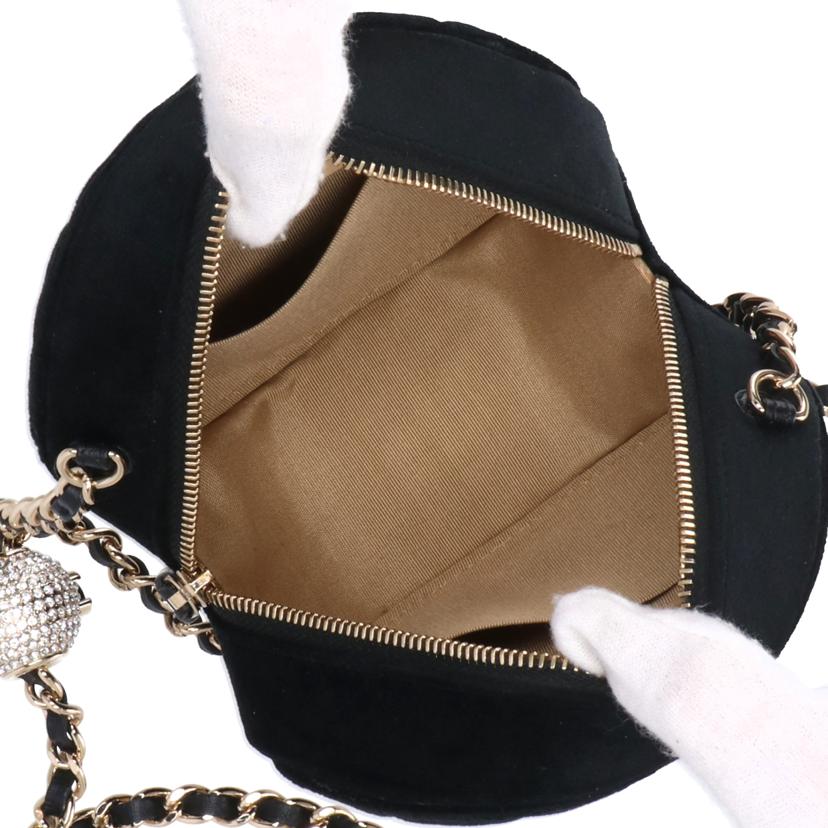CHANEL シャネル/マトラッセスエードラウンドチェーンショルダー//304*****/Aランク/75