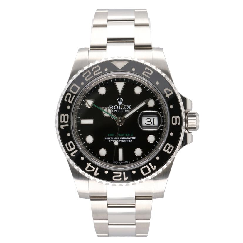 ROLEX ロレックス/GMTマスターⅡ/ブラック文字盤/116710LN//520***********/Aランク/75