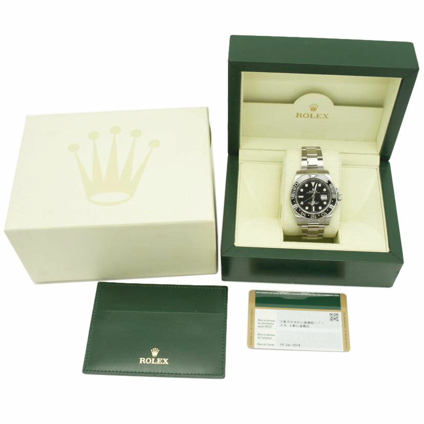 ROLEX ロレックス/GMTマスターⅡ/ブラック文字盤/116710LN//520***********/Aランク/75
