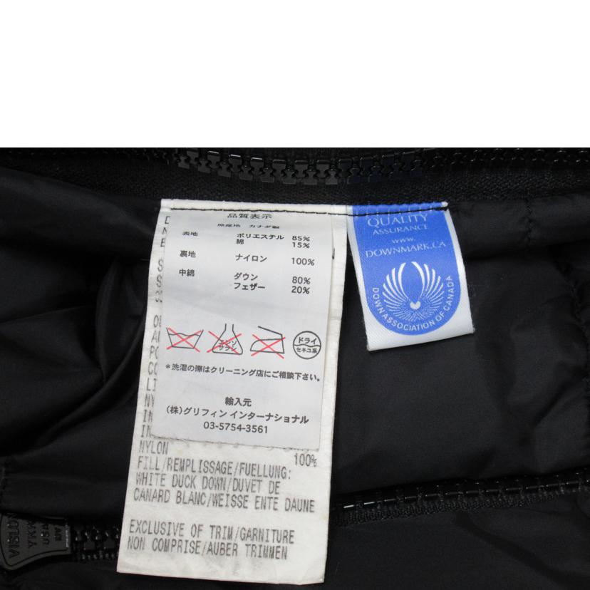 CANADA GOOSE/ダウンジャケット/BK//Bランク/63