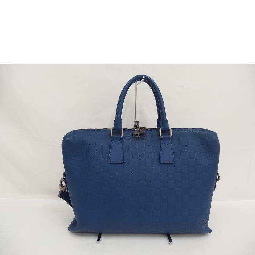 LV ルイヴィトン/ポルトドキュマンジュール トレドブルー /N41328//CA0***/ABランク/82