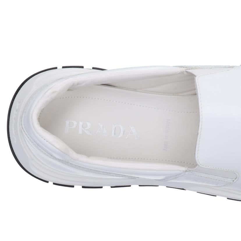 PRADA プラダ/レザースニーカー/ホワイト/4D3516//サイズ:8 1/2/ABランク/93