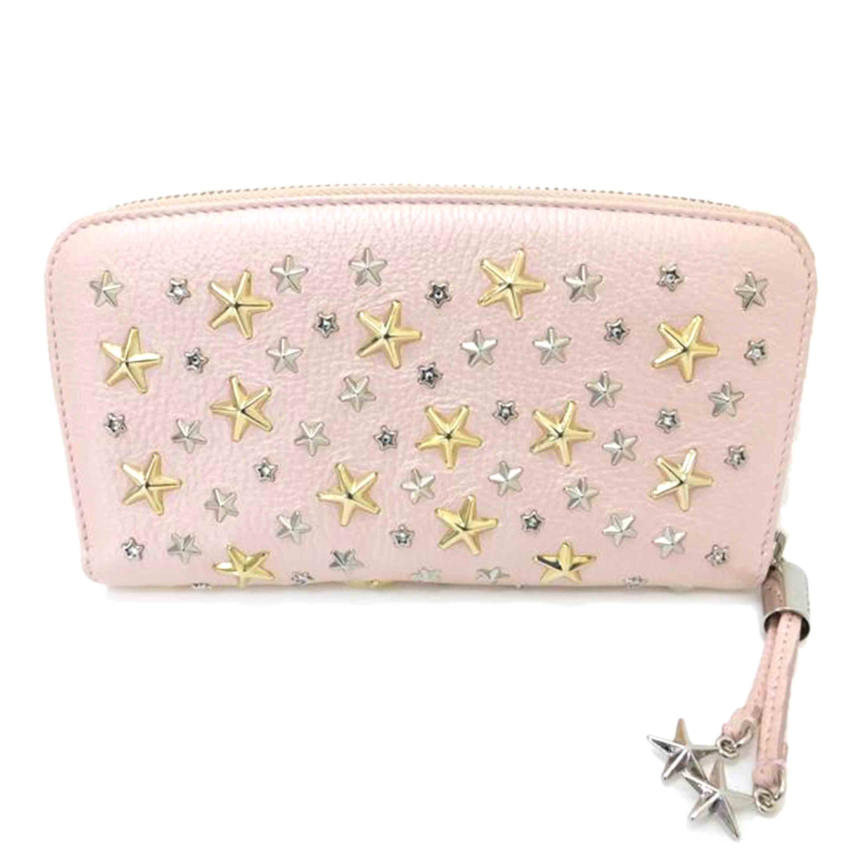 JIMMY CHOO ジミーチュウ/スタースタッズラウンドファスナー長財布//8WJ***/ABランク/88