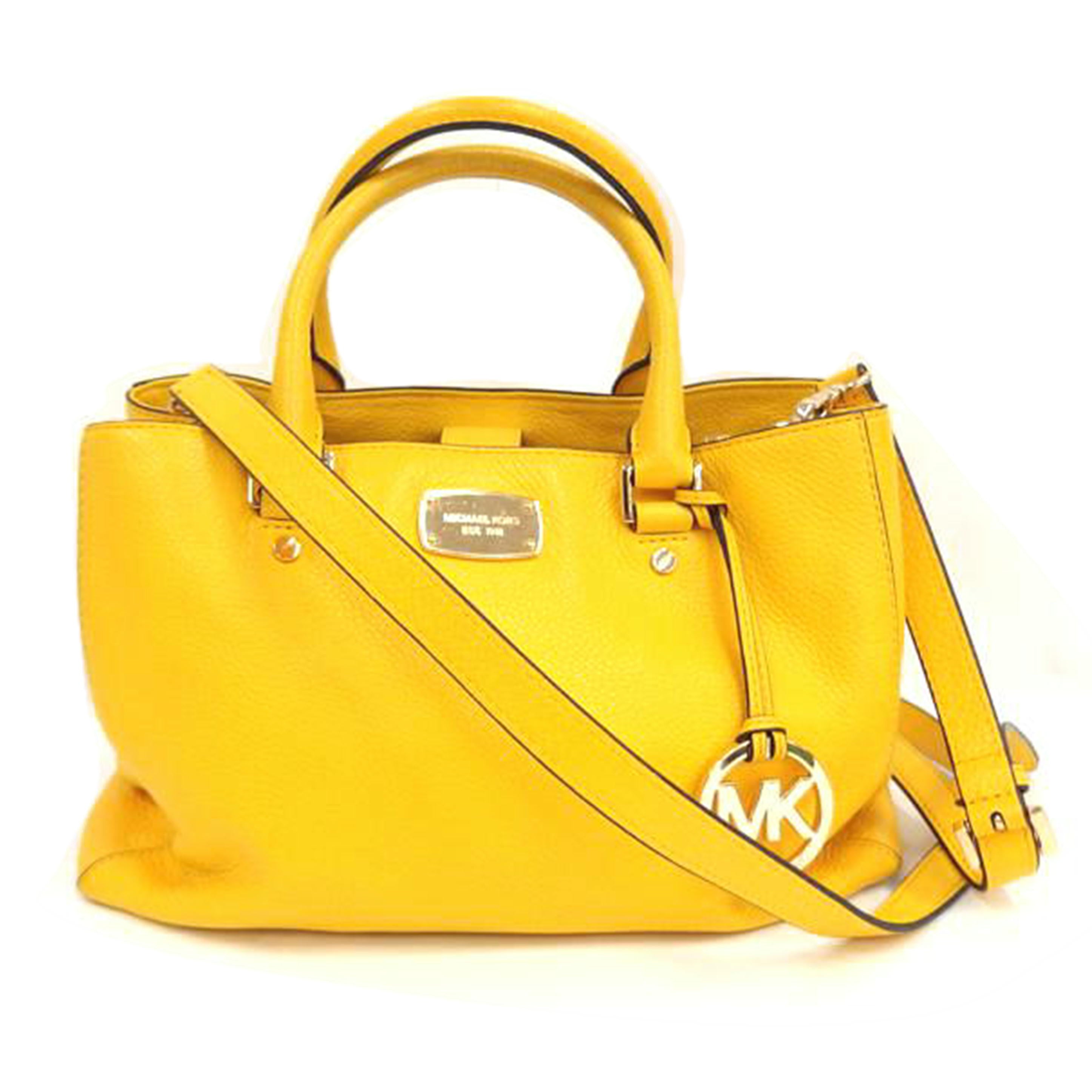 MICHAEL KORS マイケルコース/MICHAEL KORS 2wayレザーバック/イエロー//Bランク/82