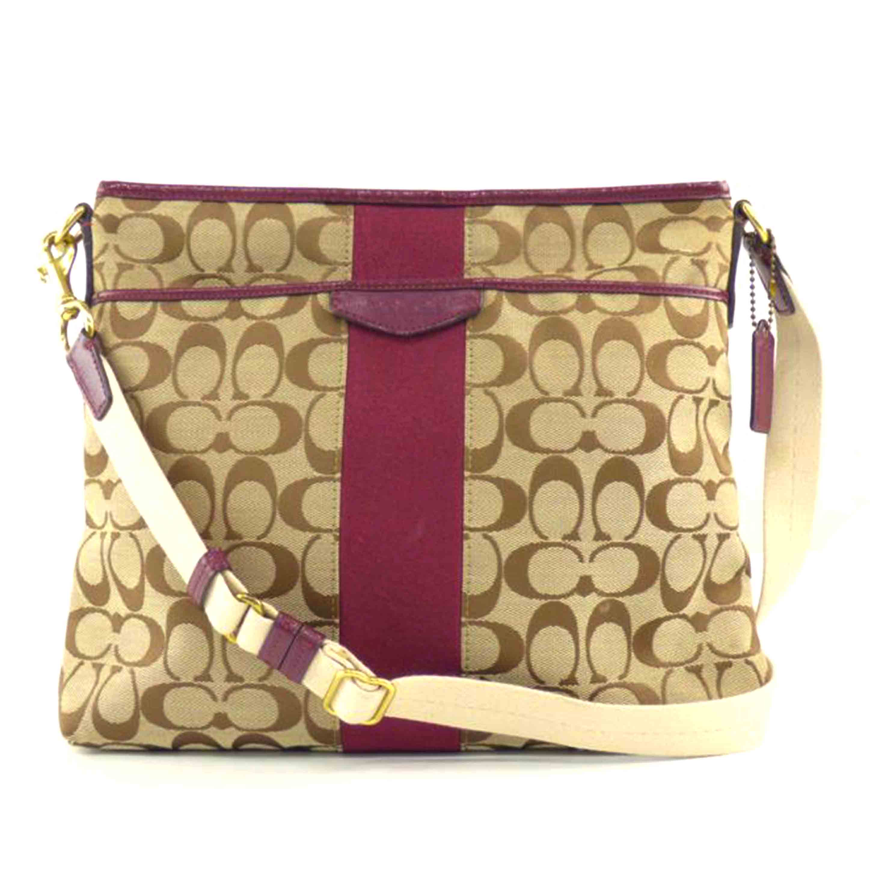 COACH コーチ/シグネチャーミャンバスショルダー/F28502//E14**/Bランク/64