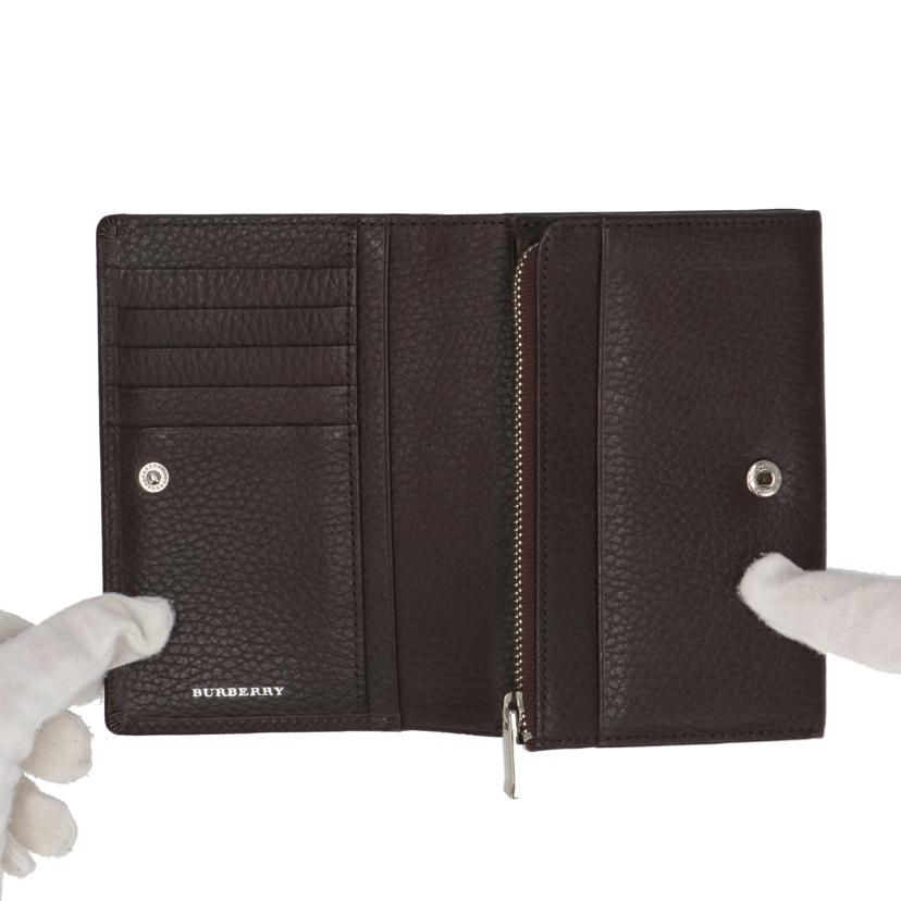 BURBERRY バーバリー/L字ファスナー二つ折り財布/ブラウン//Aランク/18