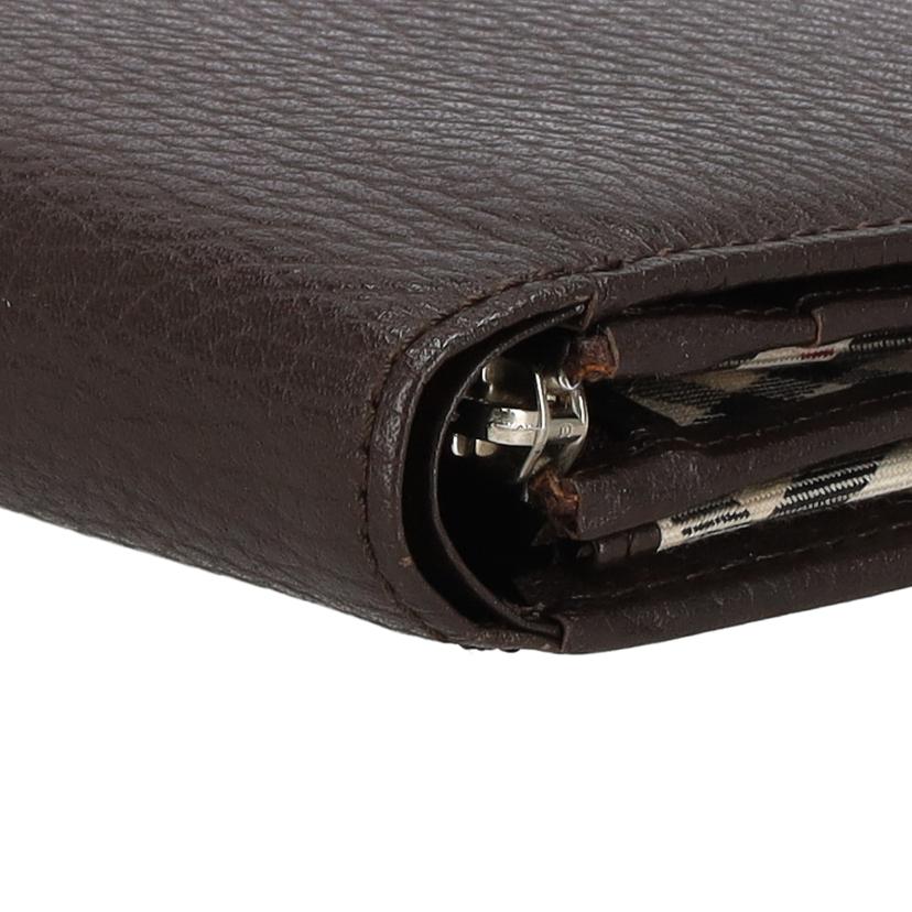 BURBERRY バーバリー/L字ファスナー二つ折り財布/ブラウン//Aランク/18