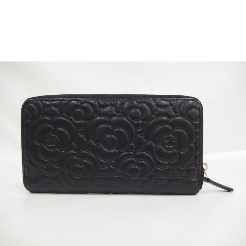 CHANEL シャネル/カメリア/ラウンドファスナー長財布//246*****/ABランク/82