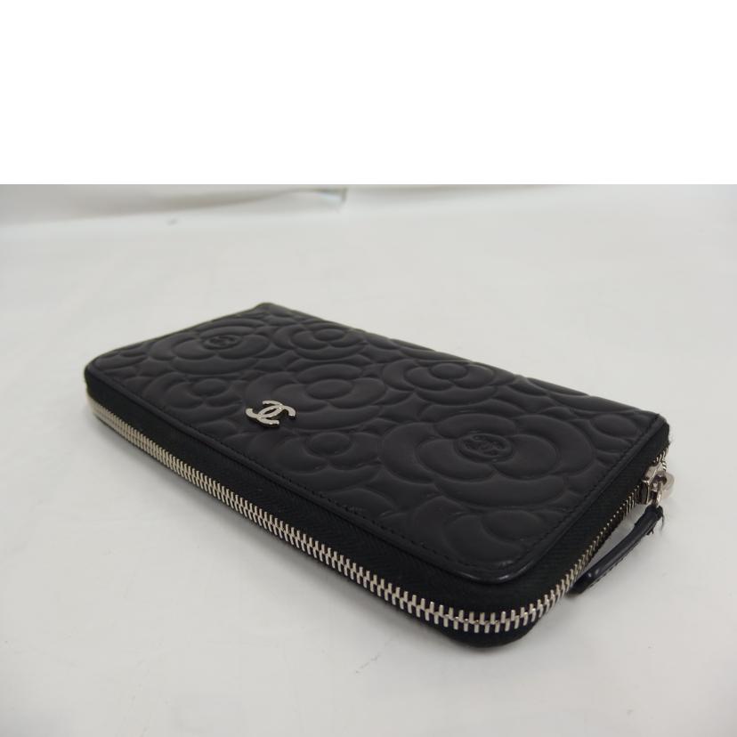 CHANEL シャネル/カメリア/ラウンドファスナー長財布//246*****/ABランク/82