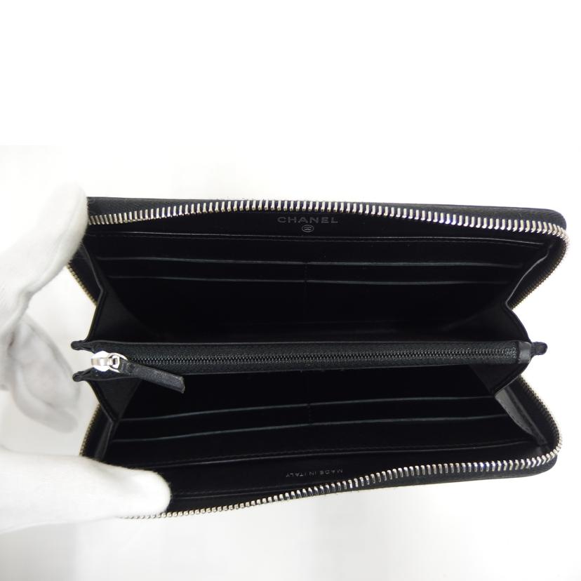 CHANEL シャネル/カメリア/ラウンドファスナー長財布//246*****/ABランク/82
