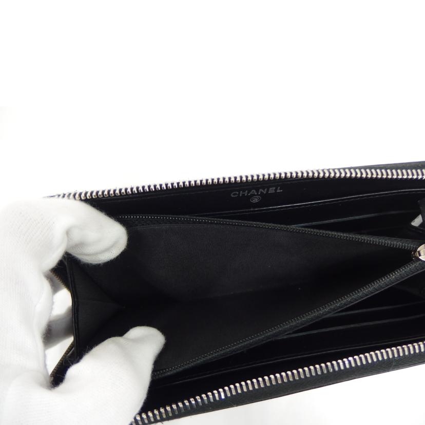 CHANEL シャネル/カメリア/ラウンドファスナー長財布//246*****/ABランク/82