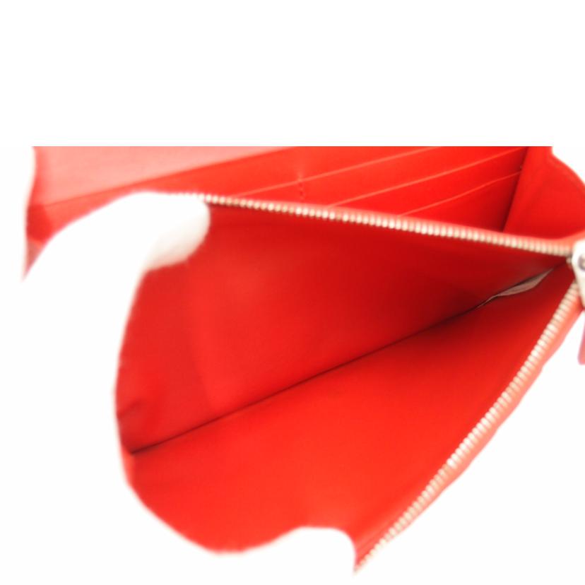 BOTTEGA VENETA ボッテガヴェネタ/ジグザグイントレチャート二つ折り長財布/レッド//ABランク/69