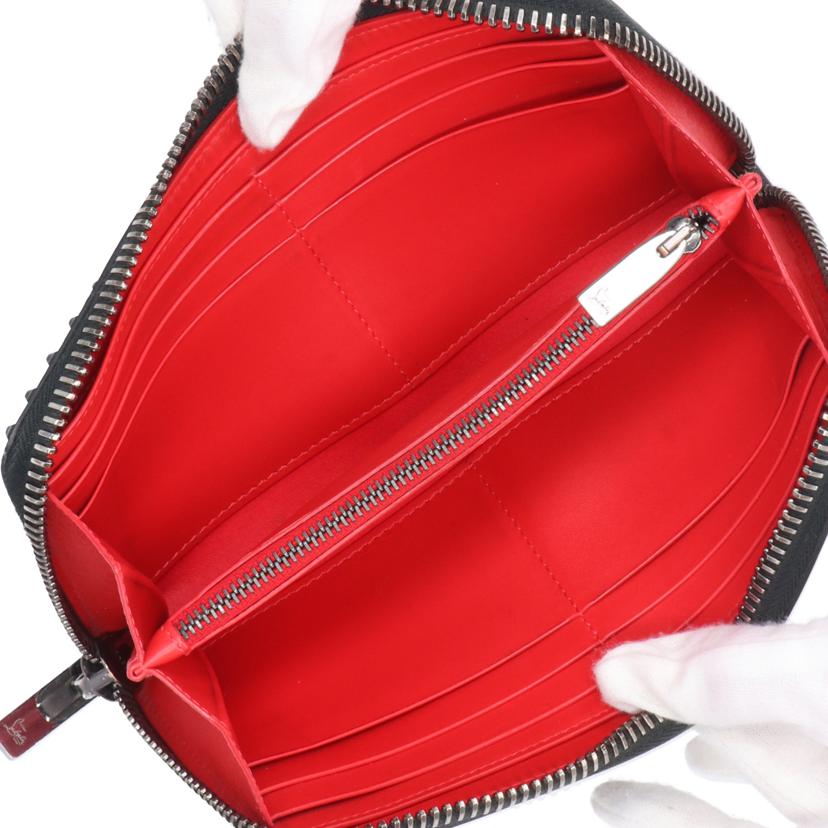 Christian Louboutin クリスチャンルブタン/パネトーネ/スパイクスタッズ/ラウンドファスナー長財布/1165044//ABランク/18