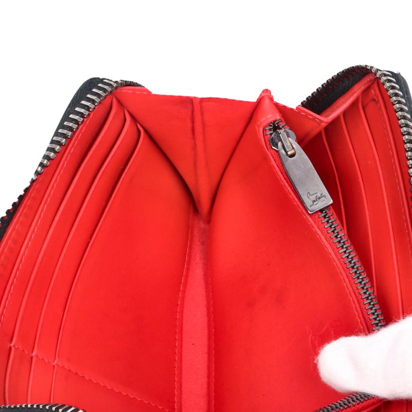Christian Louboutin クリスチャンルブタン/パネトーネ/スパイクスタッズ/ラウンドファスナー長財布/1165044//ABランク/18