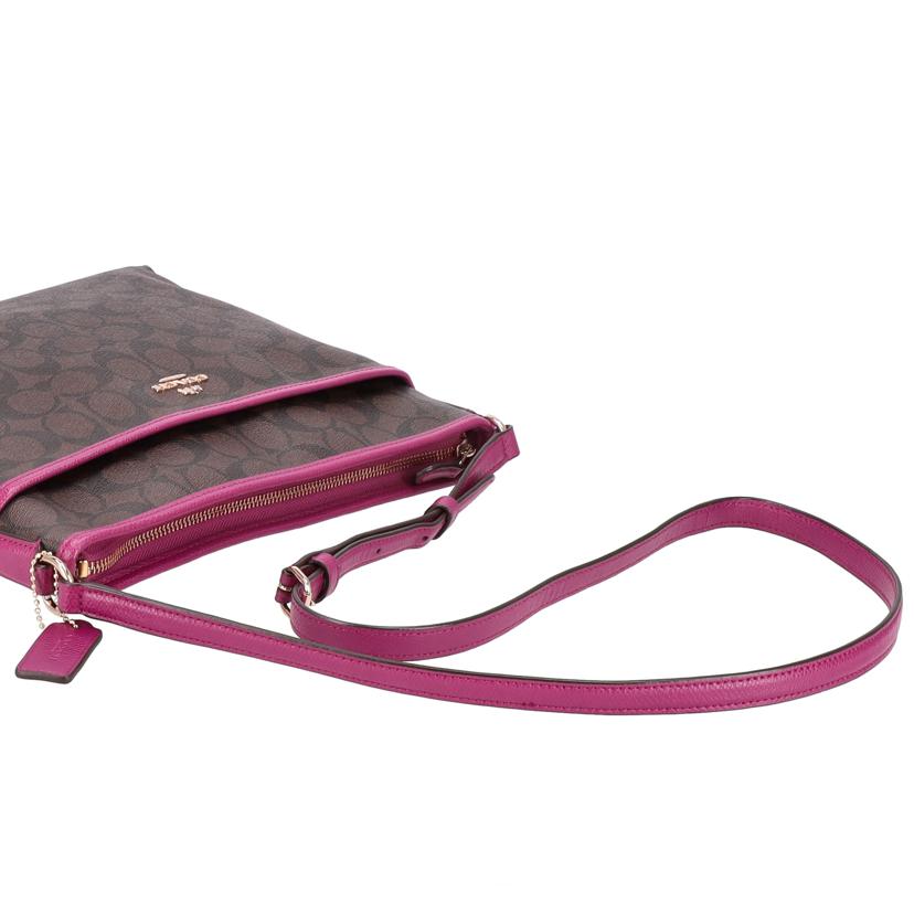 COAH コーチ/ショルダーバッグ/シグブラウン×パープル/F34938//D16**/ABランク/06