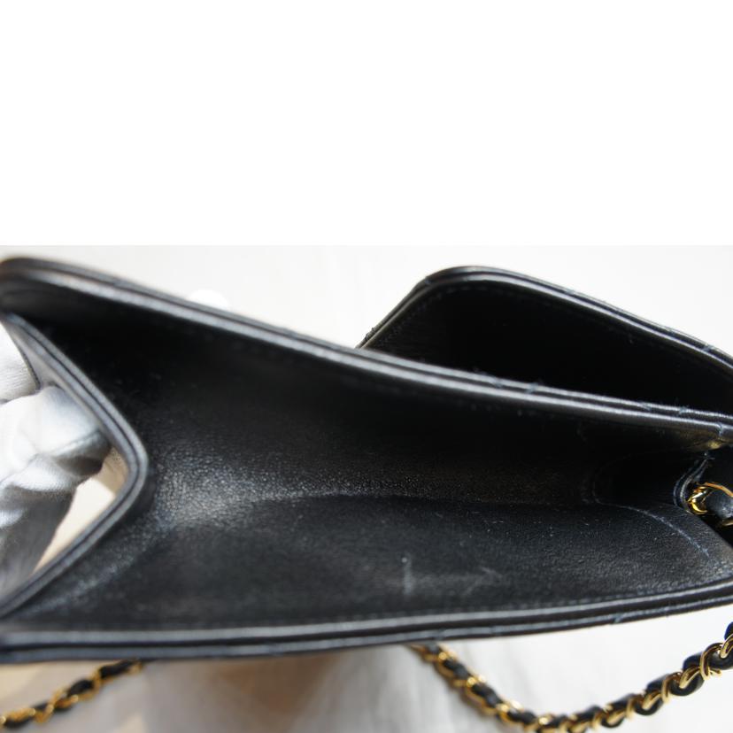 CHANEL シャネル/マトラッセラムスキンチェーンショルダーブラック/ゴールド金具/ターンロック//825****/Aランク/92
