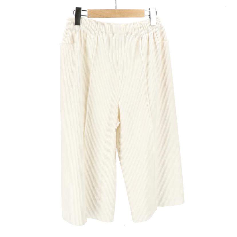 ISSEY MIYAKE イッセイミヤケ/me プリーツワイドパンツ/ホワイト/MI51KF632//サイズ:F/Aランク/91