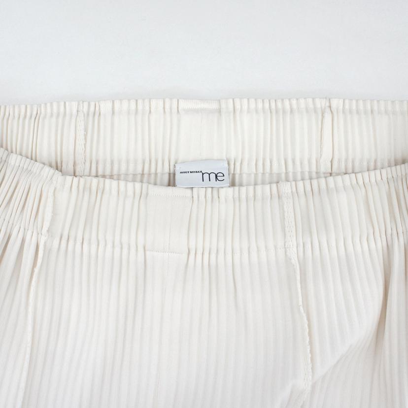 ISSEY MIYAKE イッセイミヤケ/me プリーツワイドパンツ/ホワイト/MI51KF632//サイズ:F/Aランク/91