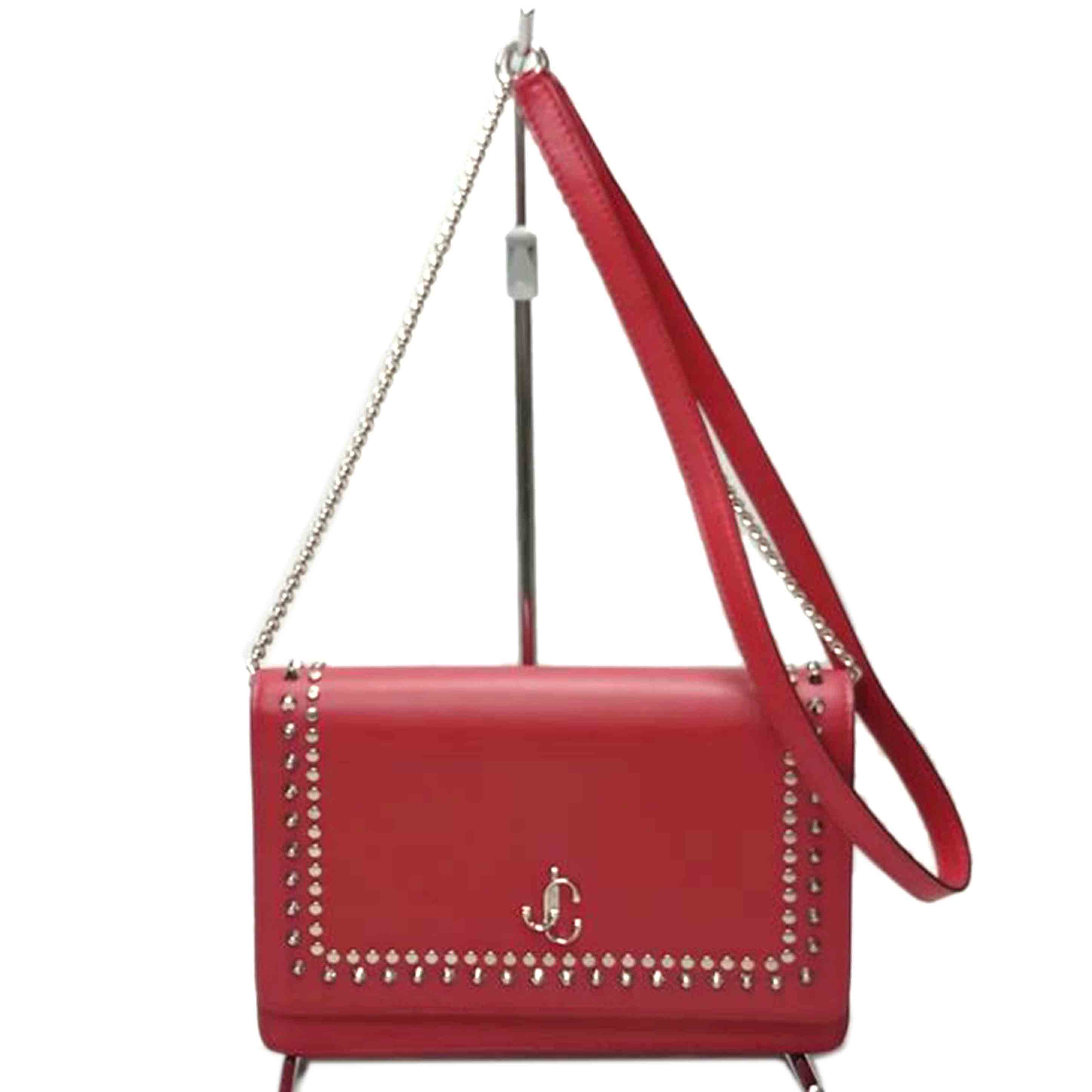 JIMMY CHOO ジミーチュー/ヴァレンヌ スタッズ チェーンウォレット/061621//Aランク/52