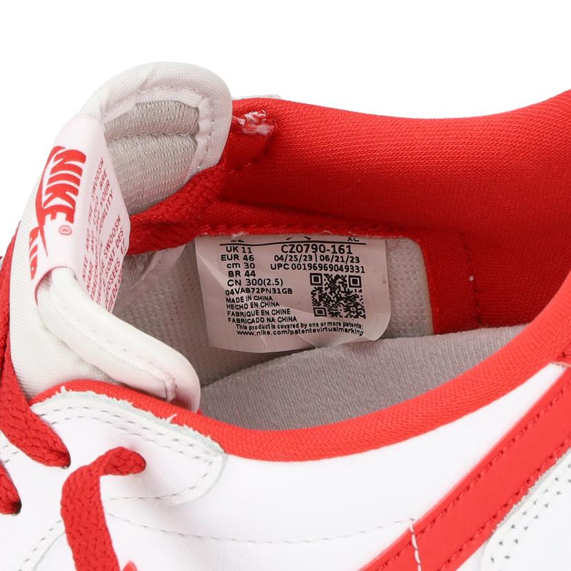 NIKE ナイキ/エアジョーダン1レトロ/ローカットスニーカー/ホワイト×レッド/CZ0790-161//ABランク/18