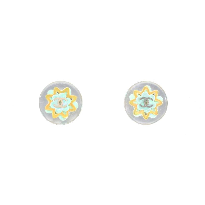 CHANEl シャネル/ココマーク クリアピアス//16 C/Aランク/24