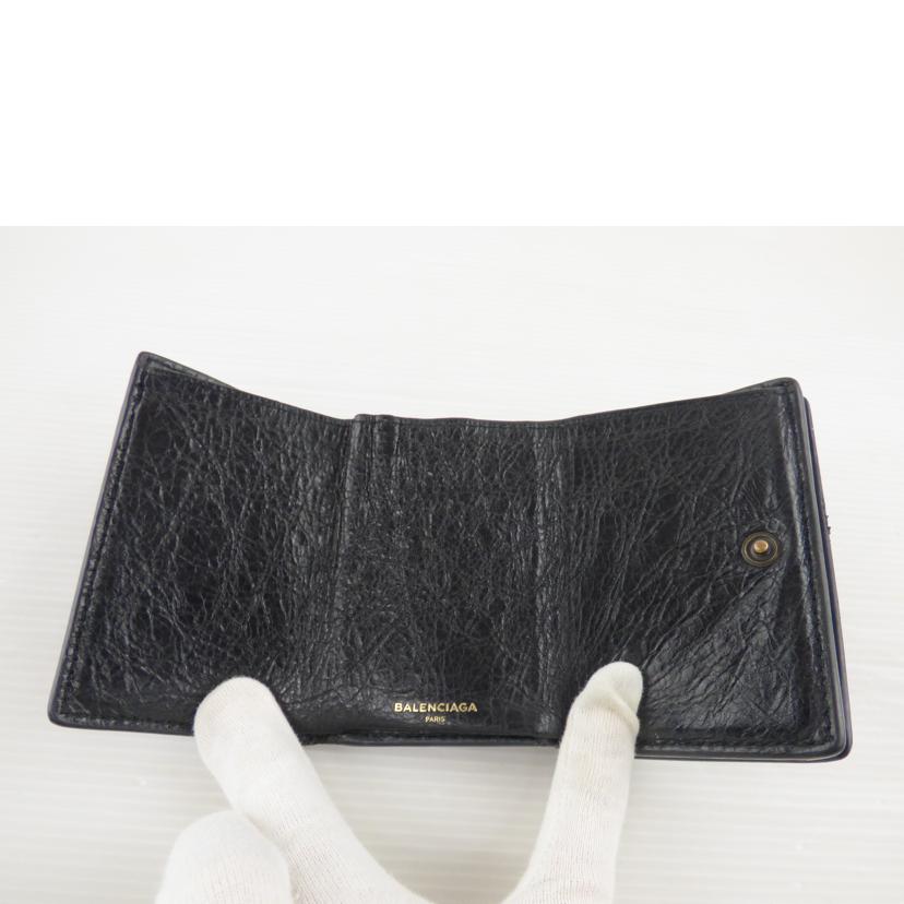 BALENCIAGA バレンシアガ/3つ折りコンパクト財布/477455//100********/Bランク/64