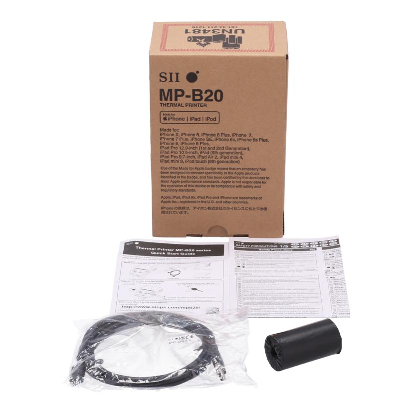 SII セイコーインスツル /モバイルプリンター未使用/MP-B20-B02JK1-74//BE184342A0/Sランク/75