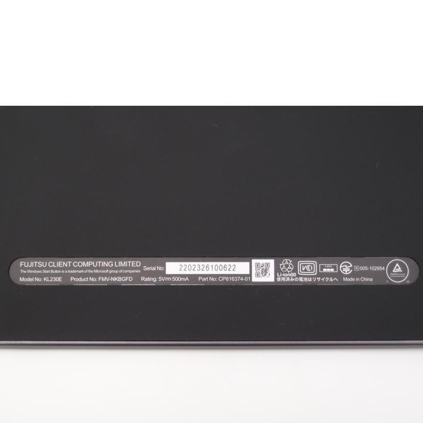 FUJITSU 富士通/LIFEBOOK UH Keyboard/Bluetooth対応コンパクトモバイルキーボード/KL230E//2202326100622/Aランク/69